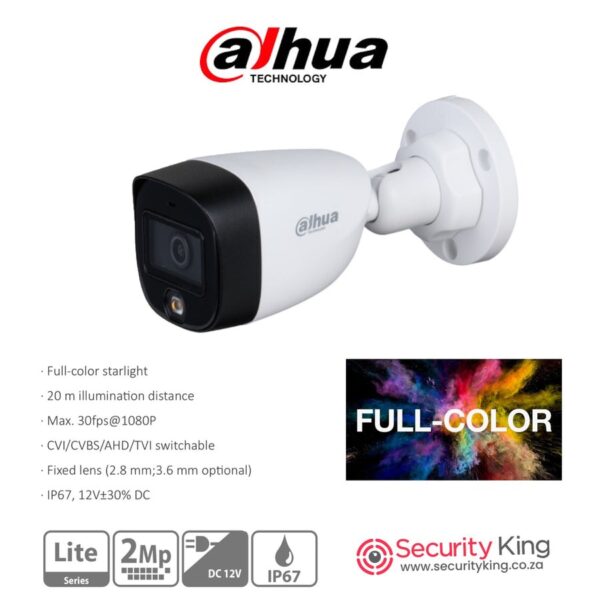 Dahua 8 Channel 1080p Full Color Outdoor CCTV Kit