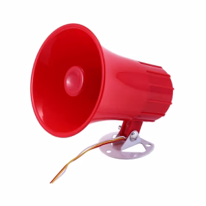 Red Wired Electronic Alarm Dual Tone 110 Db