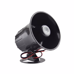Siren Alarm 6 Tones PVC Frame Security Fence Horn
